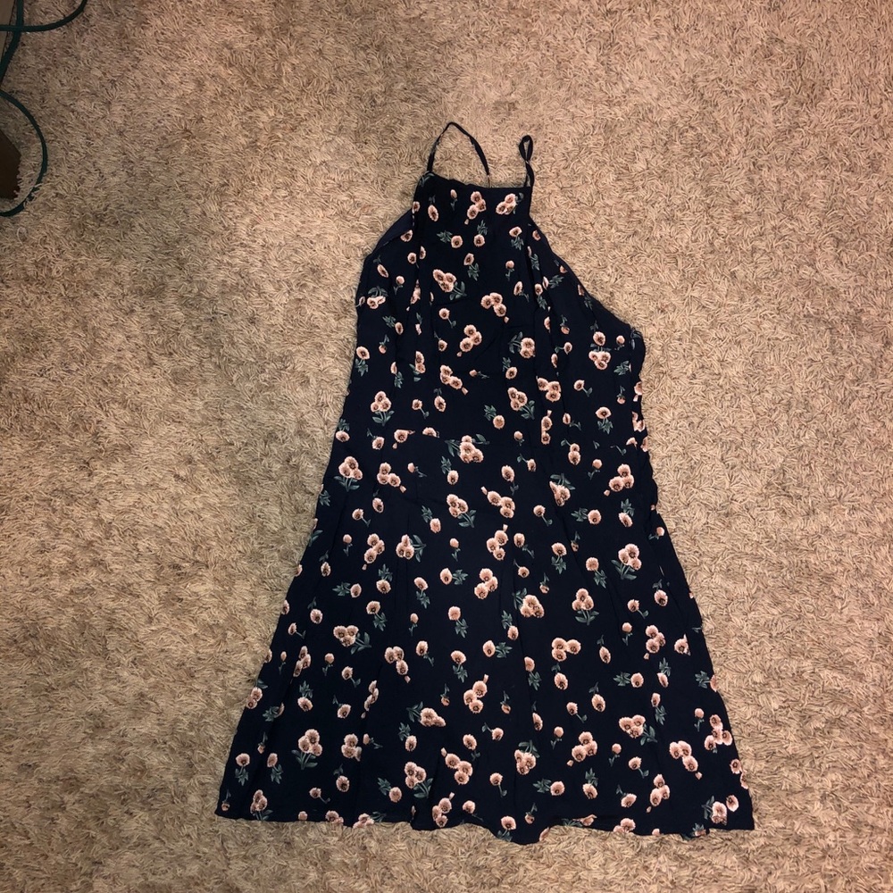 Floral Navy Blue flowy dress